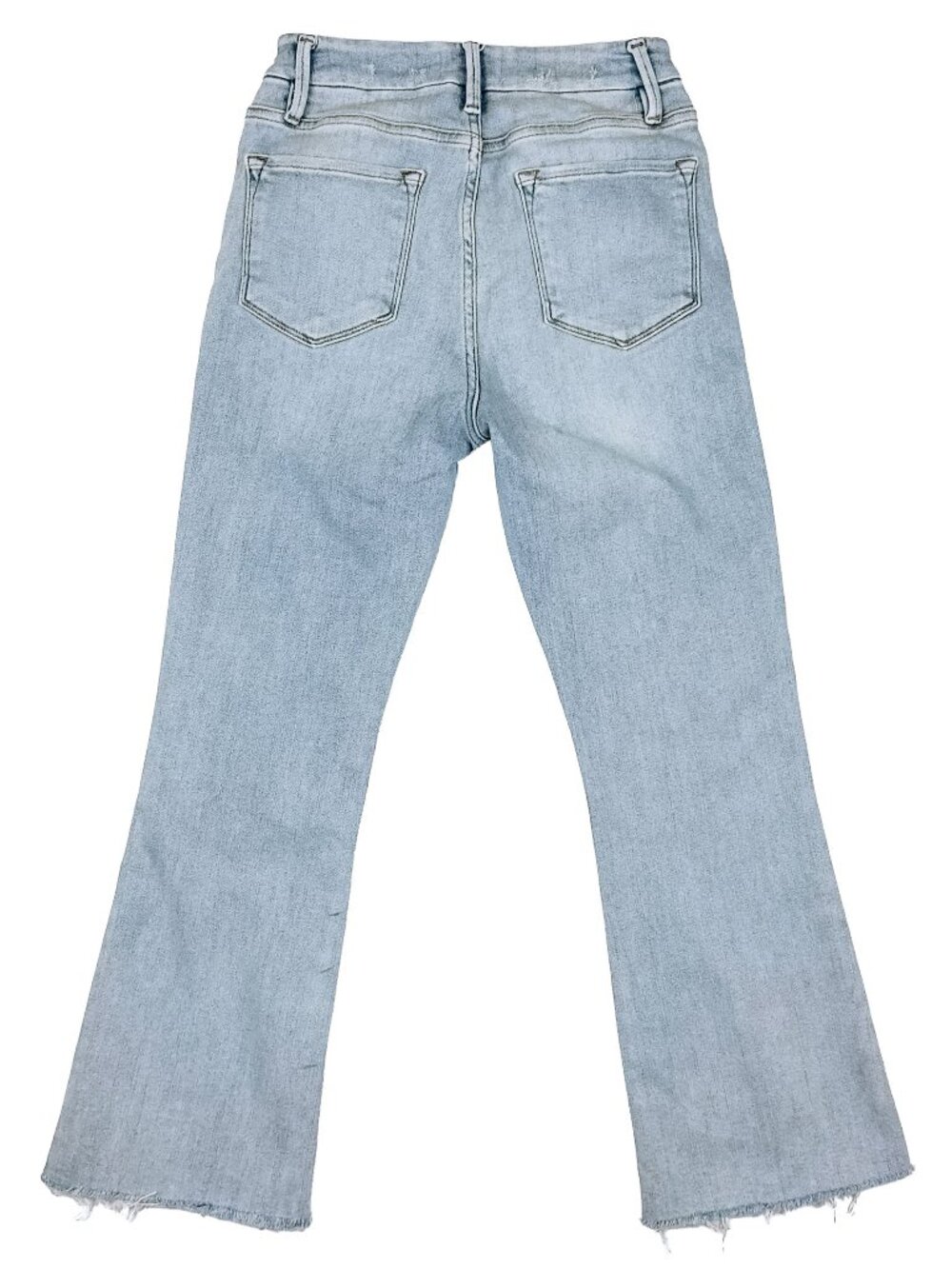 FRAME Le Crop Mini Boot Jeans 28 Alemany Road Light Wash LCMBRA801 - Picture 4 of 15
